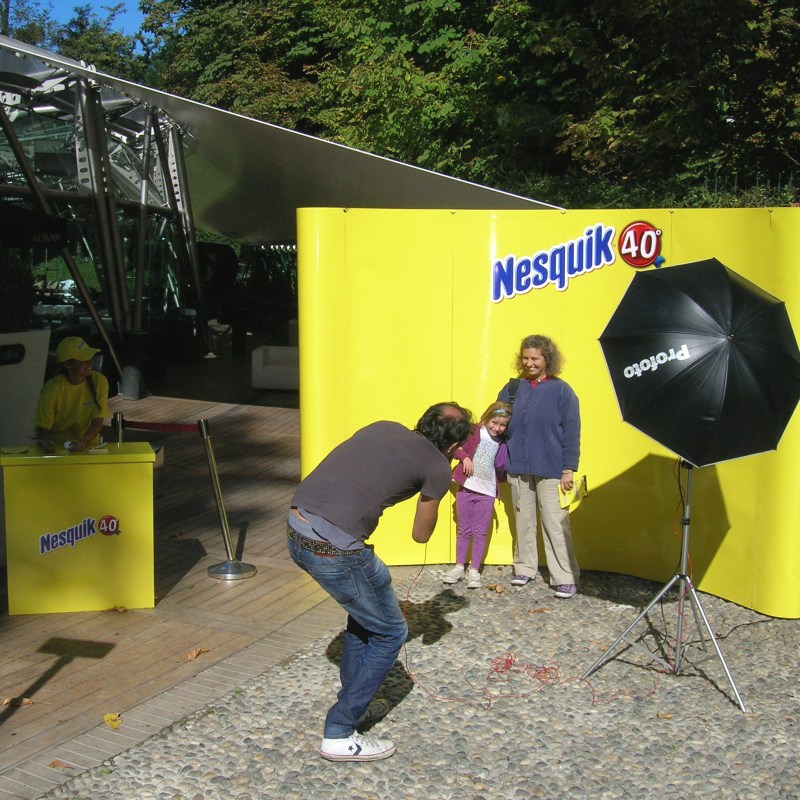 a man standing next to a woman